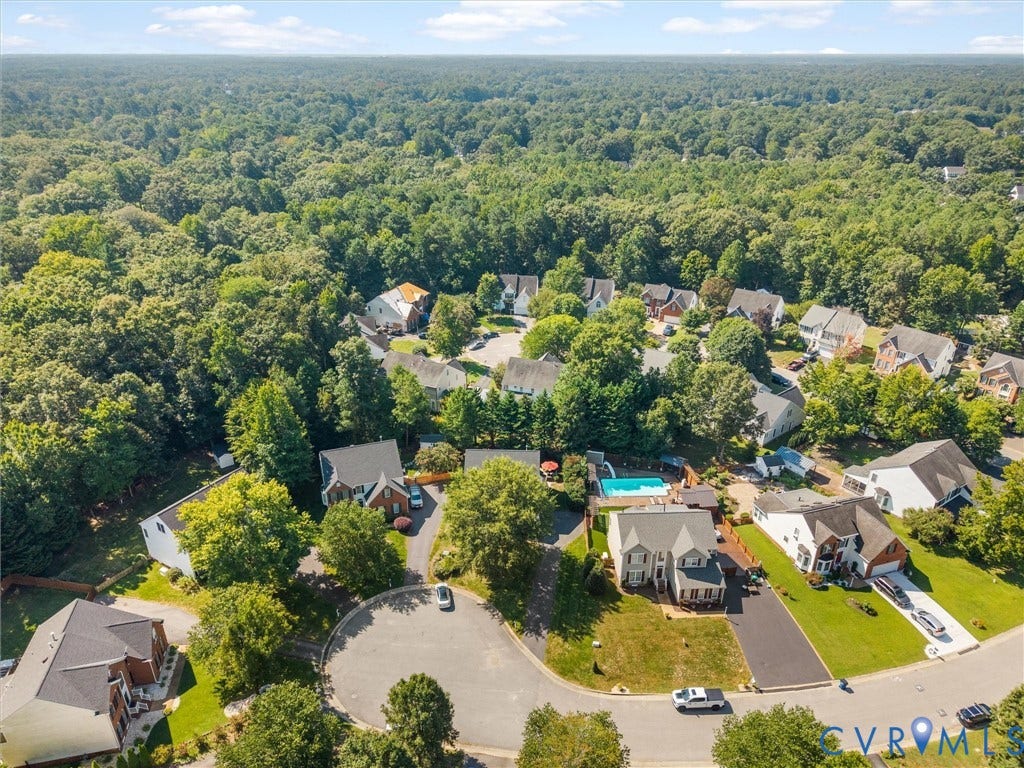 9391 Roseland Court, Someset, Mechanicsville, VA 23116 Aerial view of Somerset neighborhood.