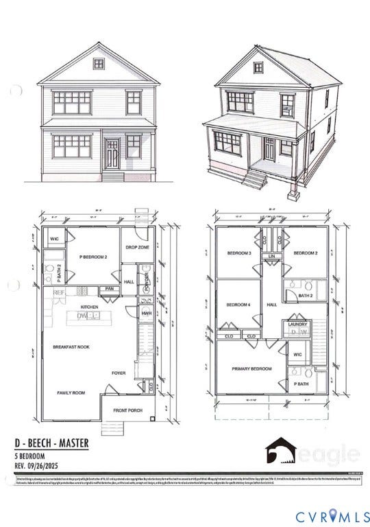 2244 Bumblebee Alley, #15, Richmond, VA 23222 5 bedroom-Floor plan