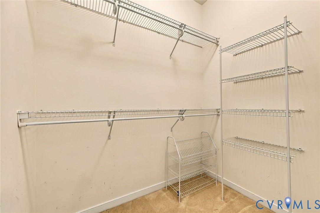 9619 Redwick Drive, Matoaca, Chesterfield, VA 23112 Built-in wire shelving system with hanging rods