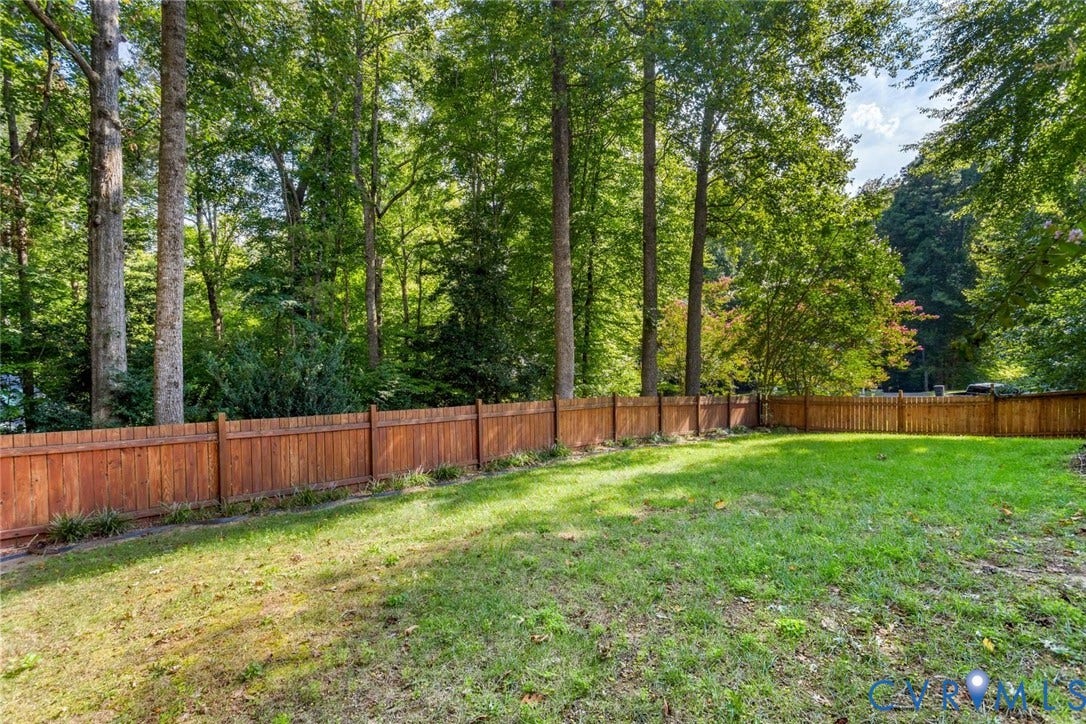 13911 Deer Thicket Lane, Midlothian, VA 23112 Private backyard that's fenced