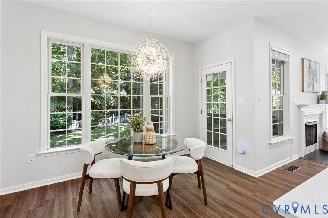 eat in kitchen, door to porch