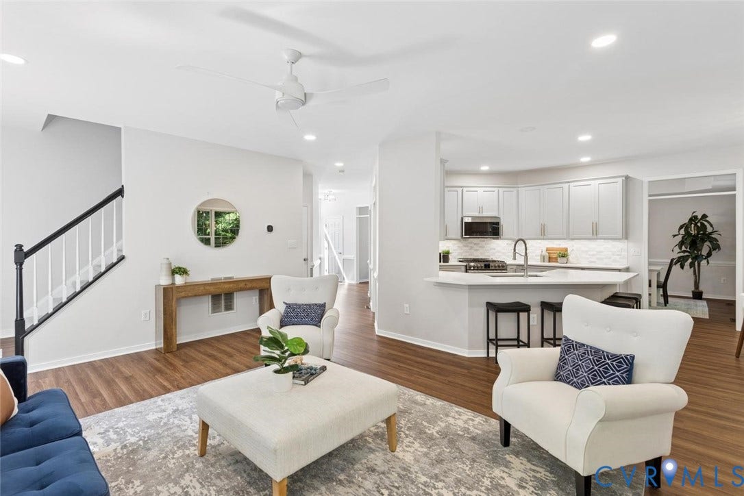 great flow to kitchen, screened porch