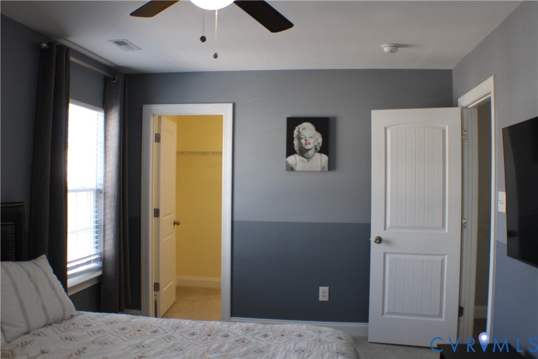 7016 Hawser Lane, Watermark, North Chesterfield, VA 23234 Generous size second bedroom w/ tons of natural & large walk in closet!