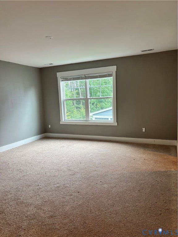 10963 Little Five Loop, Henrico, VA 23059 Carpeted flooring with white trim, a double-hung window, and neutral wall tones