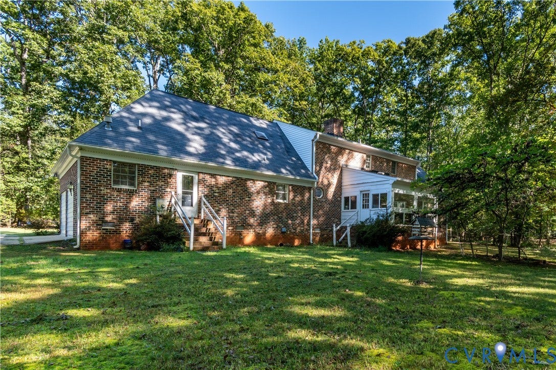 2409 Three Bridge Road, Rural, Powhatan, VA 23139 All-Brick Cape Cod Home on 3.21 Acres in Private Setting Close-in Powhatan County.