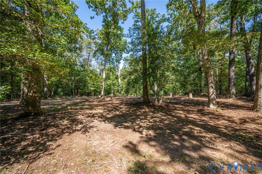 2409 Three Bridge Road, Rural, Powhatan, VA 23139 Wooded lot with mature trees and cleared ground