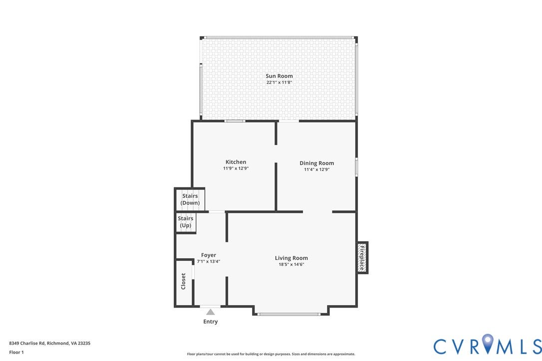 8349 Charlise Road, Oxford, Richmond, VA 23235 Floor plan