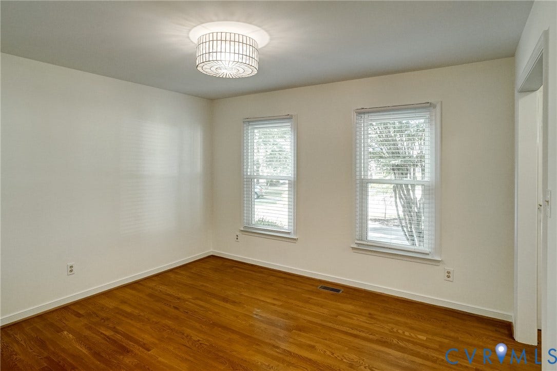 2388 Horsley Drive, Henrico, VA 23233 Dining room is freshly painted with hardwood floors
