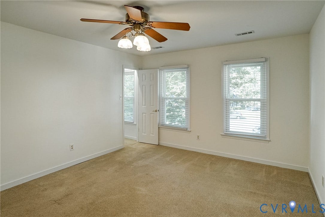 2388 Horsley Drive, Henrico, VA 23233 Freshly painted primary has walk in closet and en-suite bath