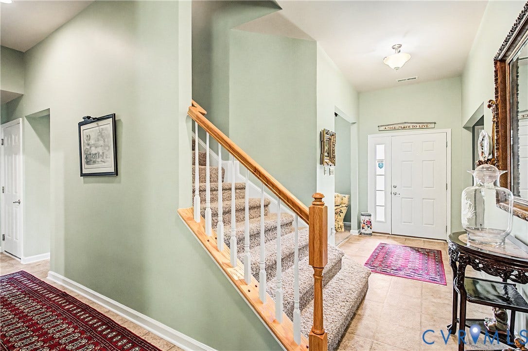 Staircase Entry Leading to Upstairs 4th Bedroom - Rec Room.