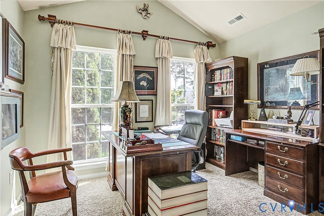 Bedroom 2 - Carpeted - Currently Used as an Office.