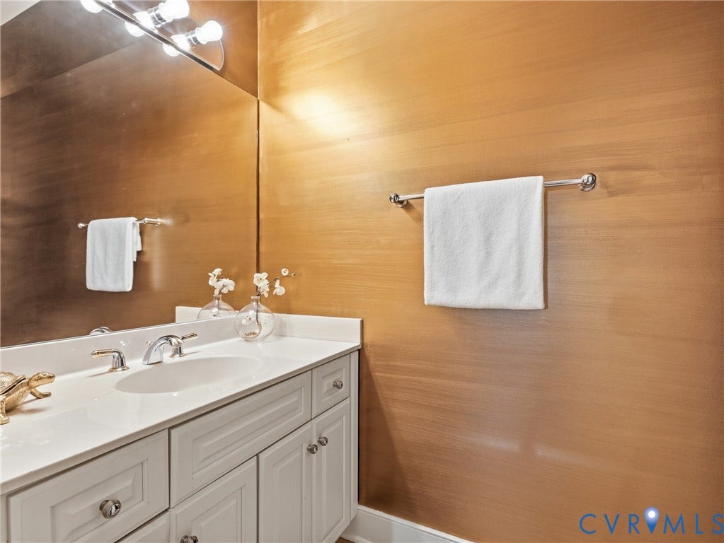 Second floor half bath