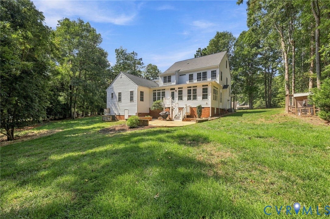 8301 Macandrew Terrace, Chesterfield, VA 23838 Expansive lawn bordered by mature trees