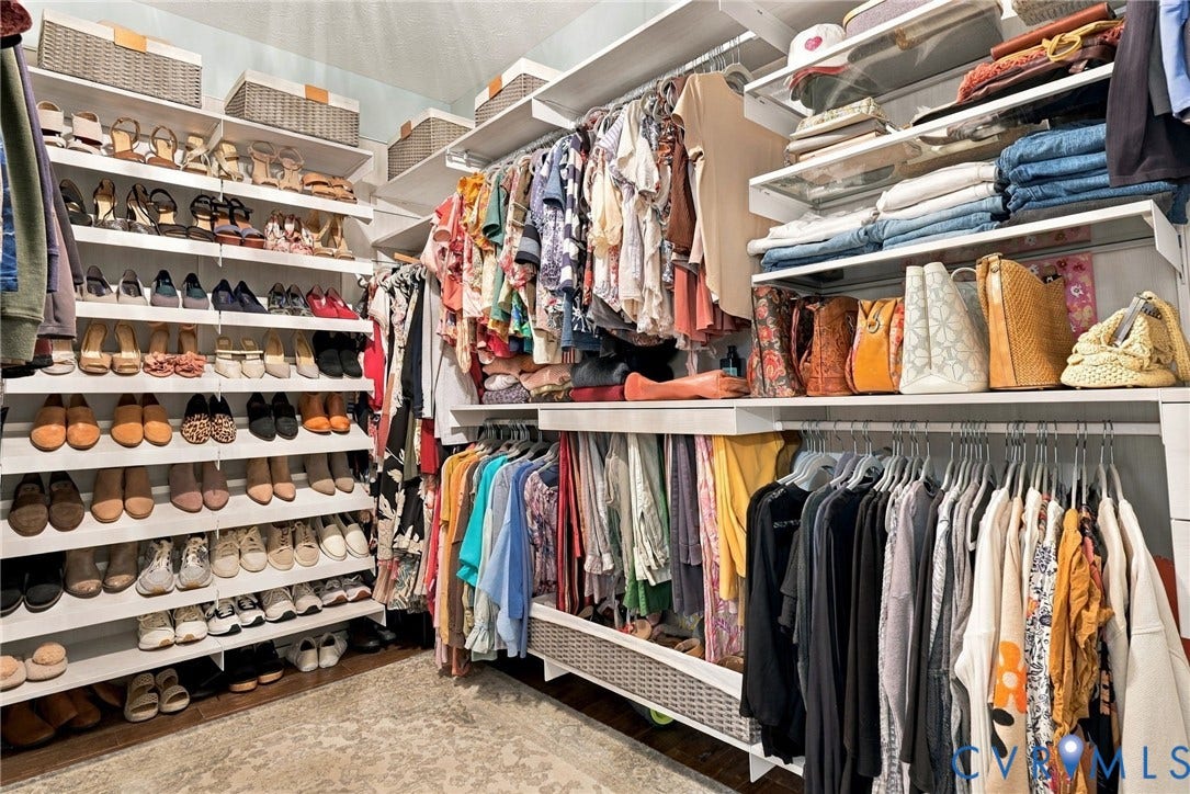 8301 Macandrew Terrace, Chesterfield, VA 23838 Built-in shelving and hanging rods for ample storage
