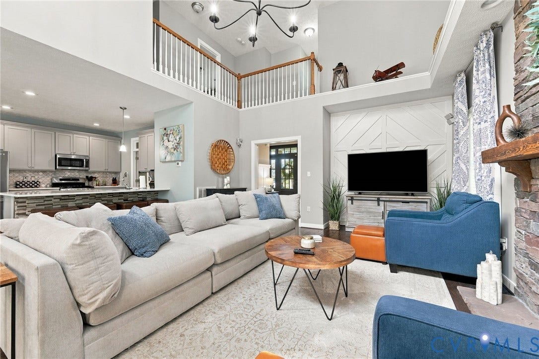 8301 Macandrew Terrace, Chesterfield, VA 23838 Two-story living area with an open concept design
