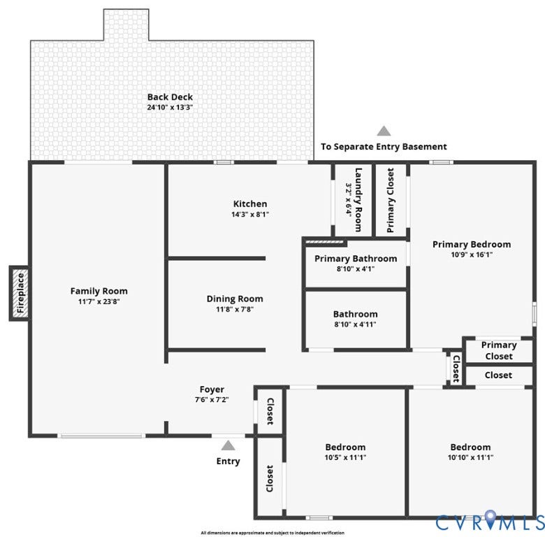 608 Dauphin Drive, Chesterfield, VA 23236 Floor plan