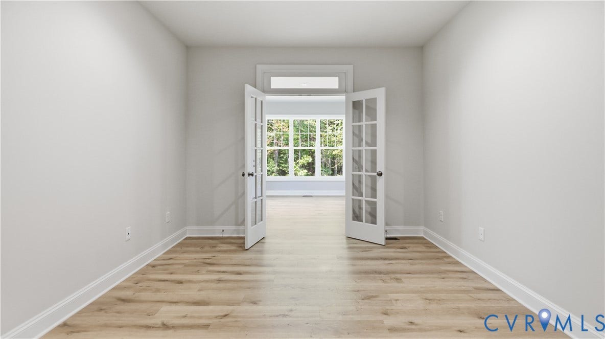12344 Garnet Parke Circle, Short Pump Area, Glen Allen, VA 23059 Wood-finish flooring, white walls, and bright white trim