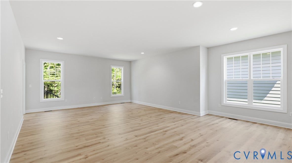 12344 Garnet Parke Circle, Short Pump Area, Glen Allen, VA 23059 Recessed ceiling lighting, wood-finish flooring, and multiple windows with white trim