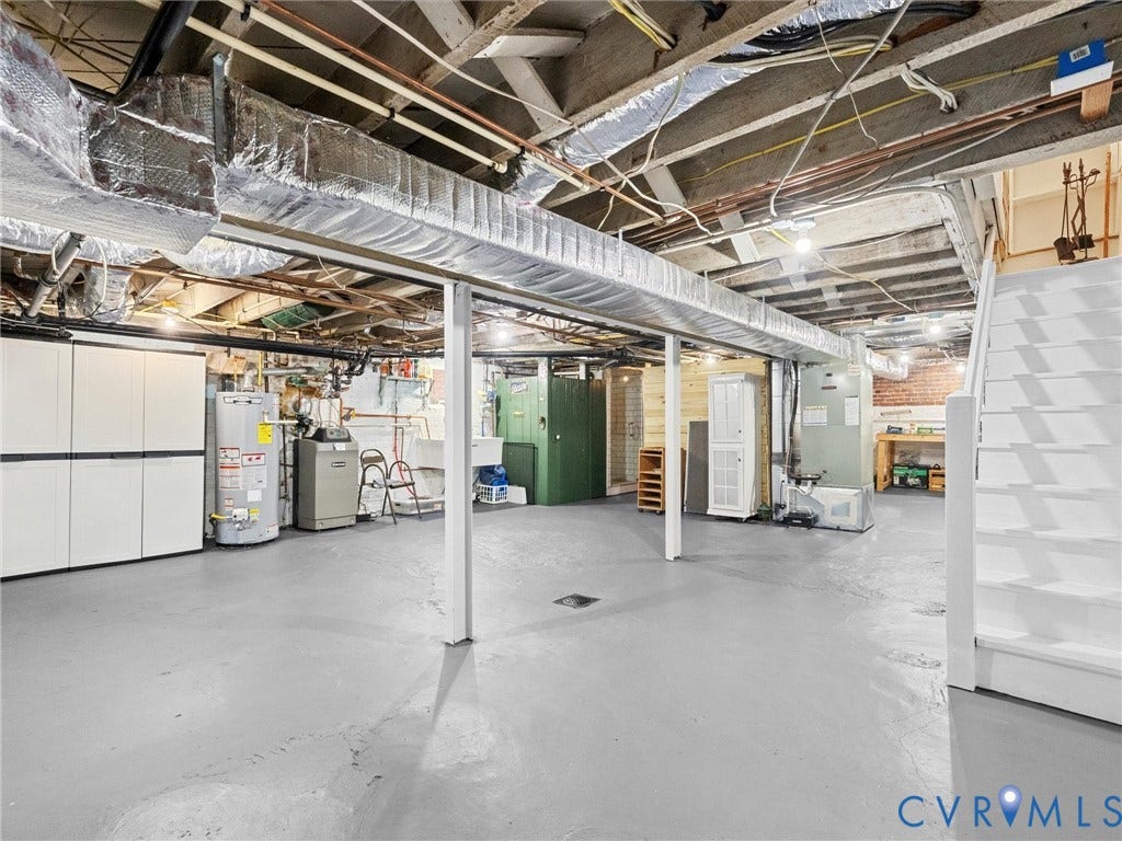 3403 W Franklin Street, Museum District, Richmond, VA 23221 heated and cooled basement - great potential to finish this space!!!