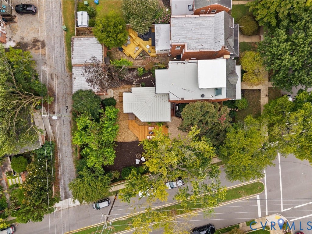 3403 W Franklin Street, Museum District, Richmond, VA 23221 Aerial view of lot
