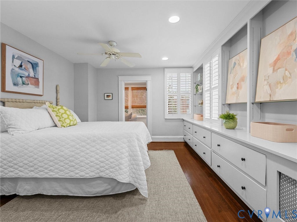3403 W Franklin Street, Museum District, Richmond, VA 23221 with built ins, two closets (including walk in!) and attached sitting room