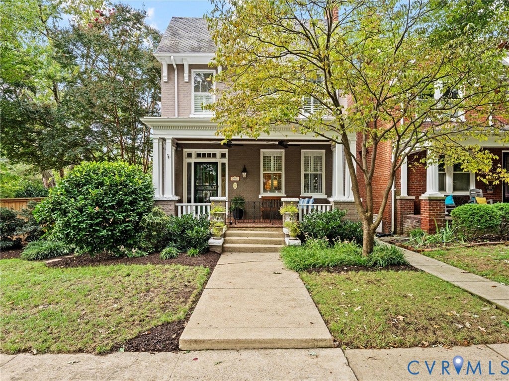 3403 W Franklin Street, Museum District, Richmond, VA 23221 Brick & slate with expansive front porch & side yard