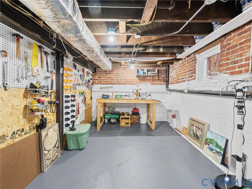 3403 W Franklin Street, Museum District, Richmond, VA 23221 heated and cooled basement - great potential to finish this space!!!