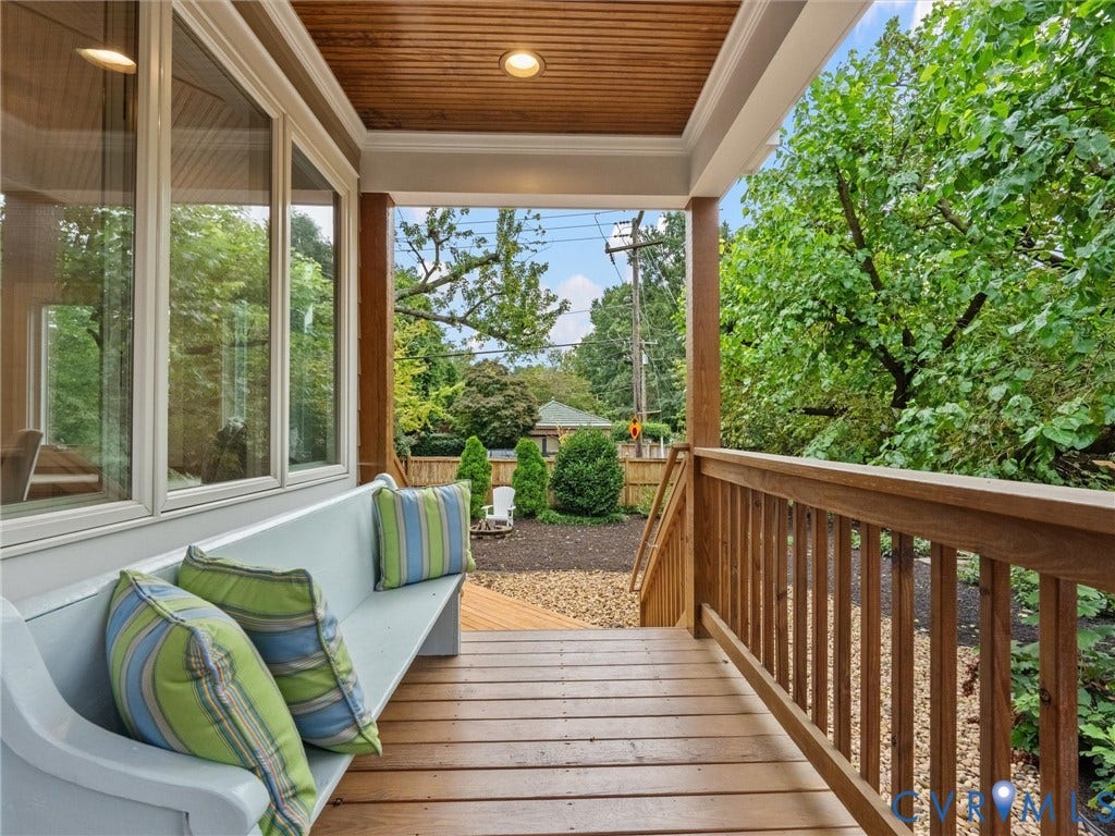 3403 W Franklin Street, Museum District, Richmond, VA 23221 Covered back porch