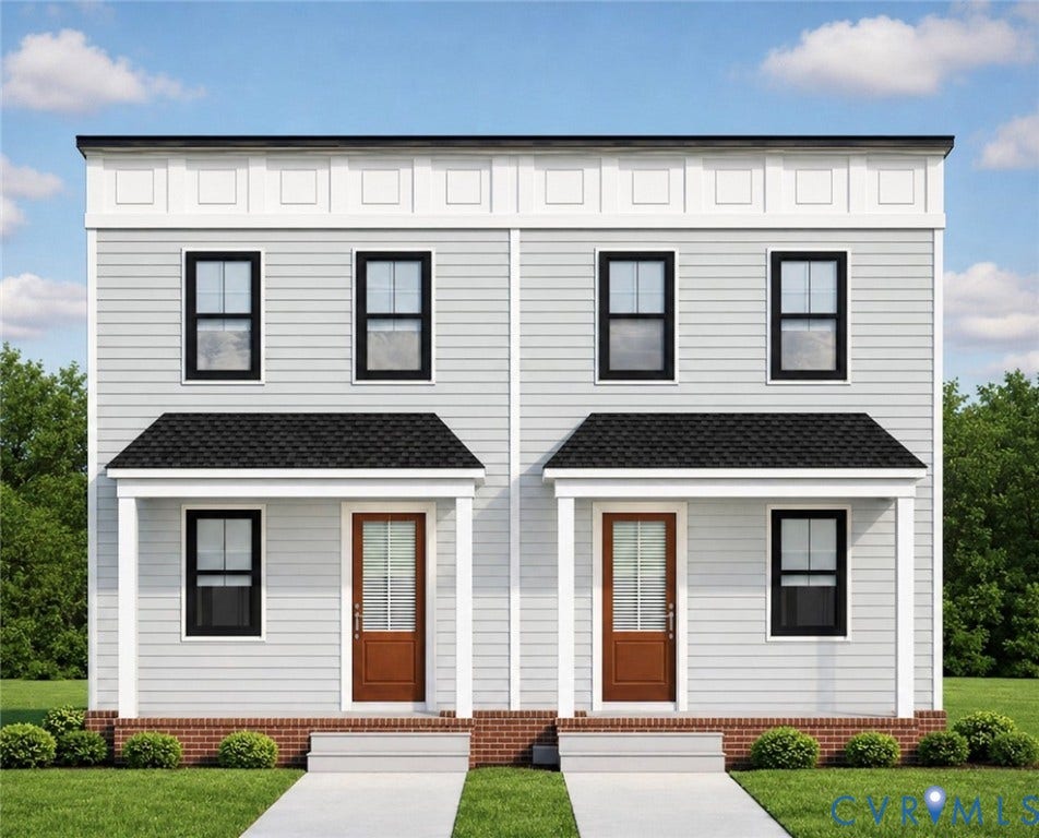 Low maintenance exterior with Hardie Plank siding.