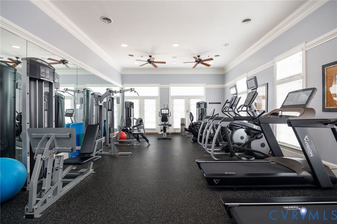 Clubhouse Fitness Area.