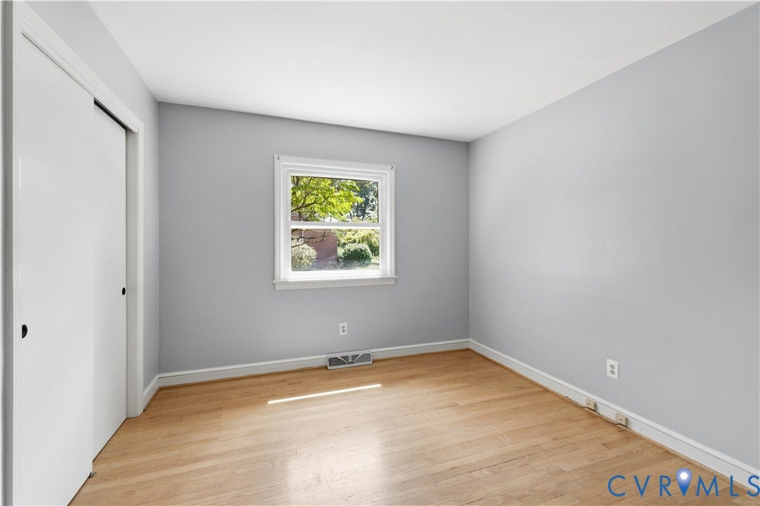 1st floor bedroom 2, hardwood flooring