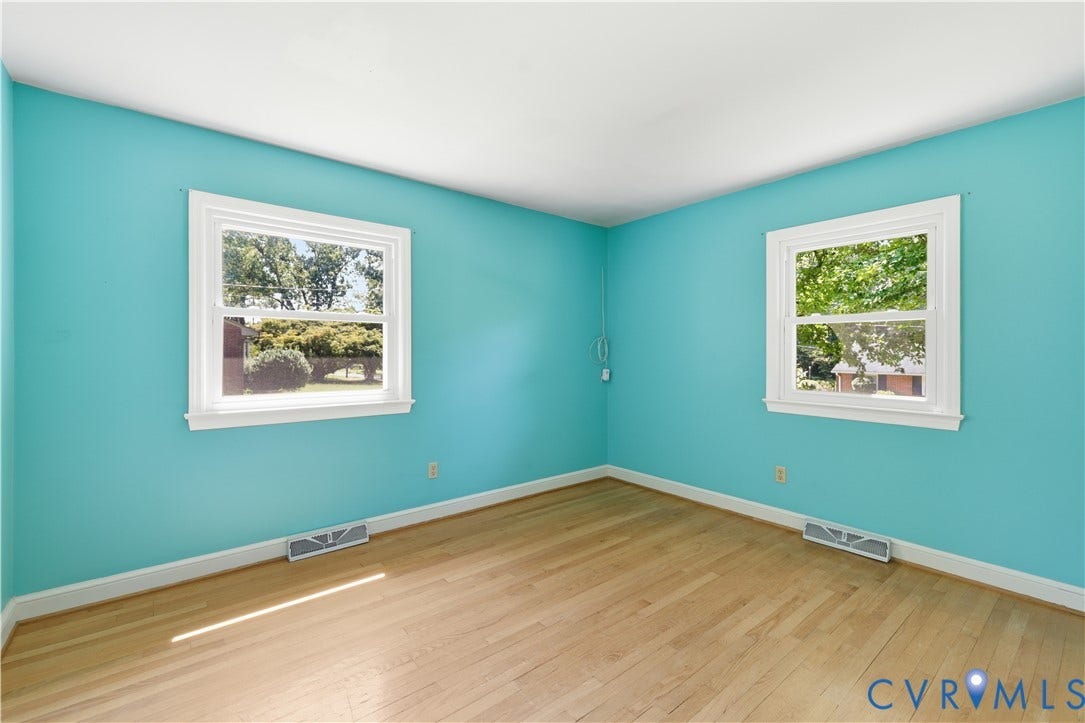 1st floor bedroom 3, hardwood flooring