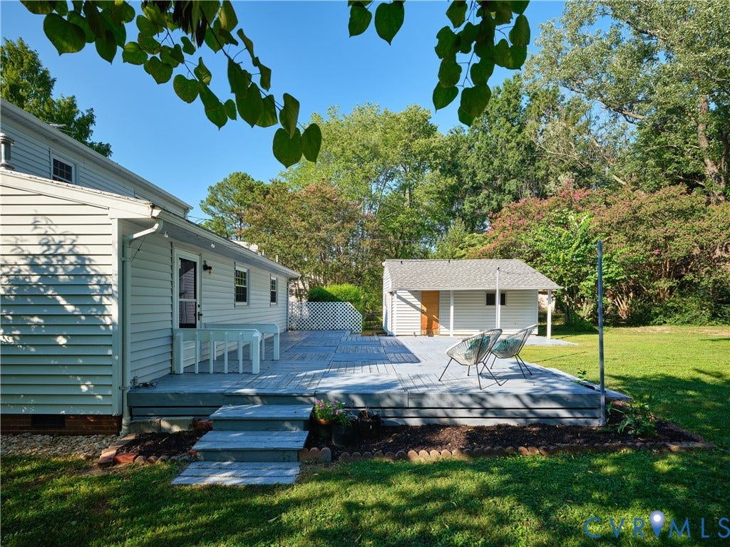 1311 Santa Rosa Road, Henrico, VA 23229 Deck is perfect for all your furniture.
