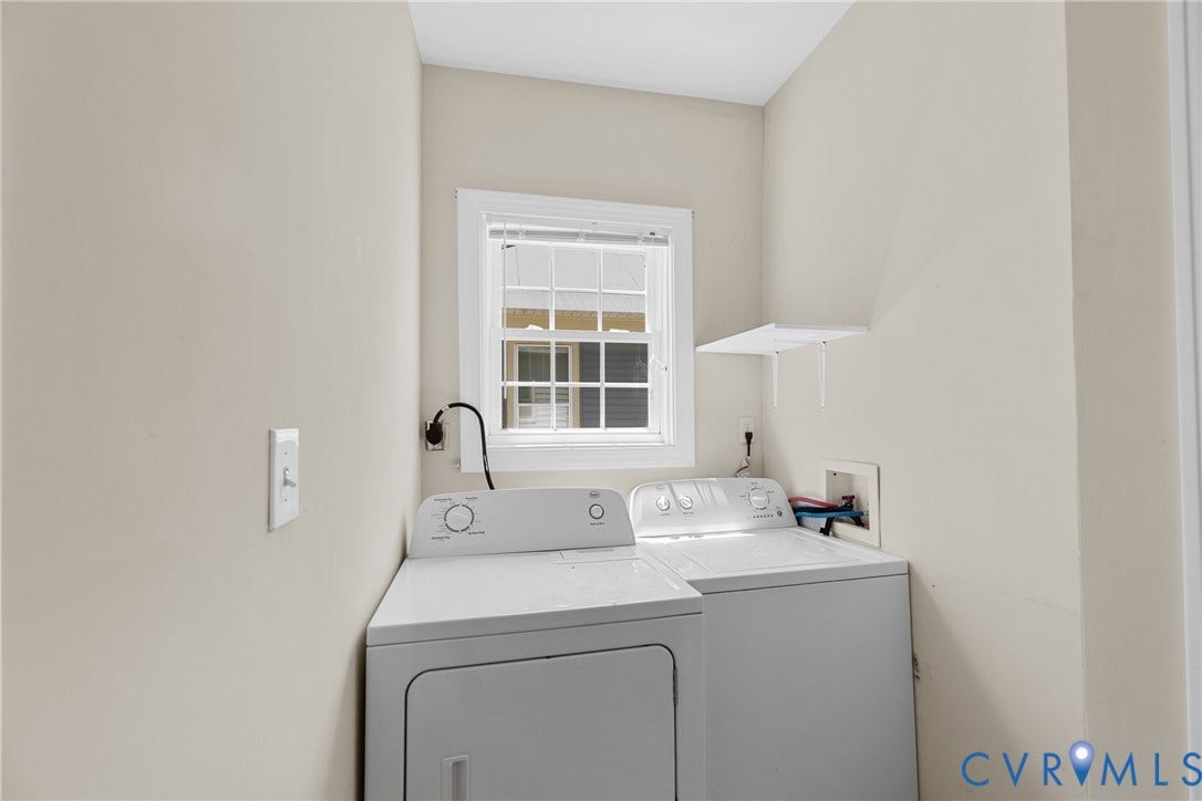 2314 Ingram Avenue, Richmond, VA 23224 Laundry area featuring a window, built-in shelving, and light-toned walls
