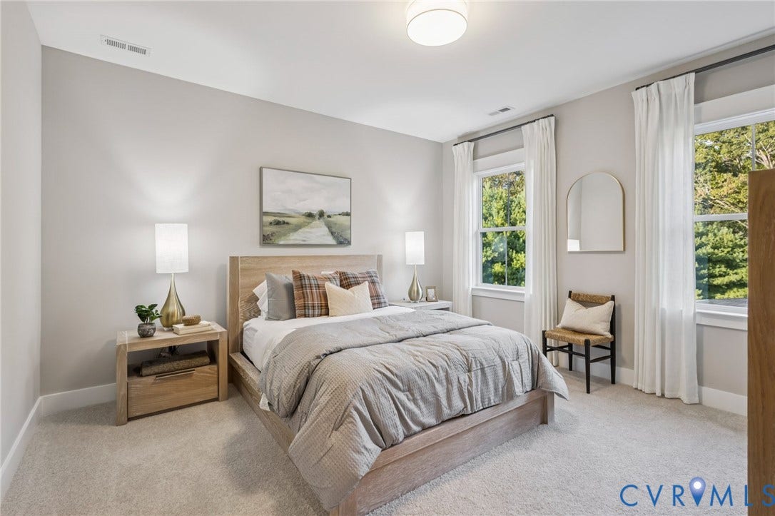 Lot 5 Olivet Church Road, Olivet Church Estates, New Kent, VA 23124 Carpeted bedroom featuring light gray walls and recessed lighting