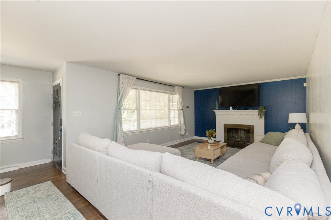 2502 Dolin Street, Hopewell, VA 23860 Spacious w//large pictur4e window, gas fireplace and wood floors!
