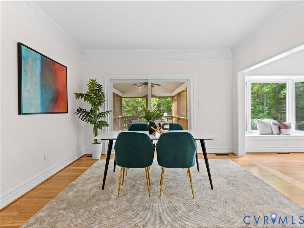 1700 Tigers Road, Manakin Sabot, VA 23103 Dining area opens to a terrific screened porch.