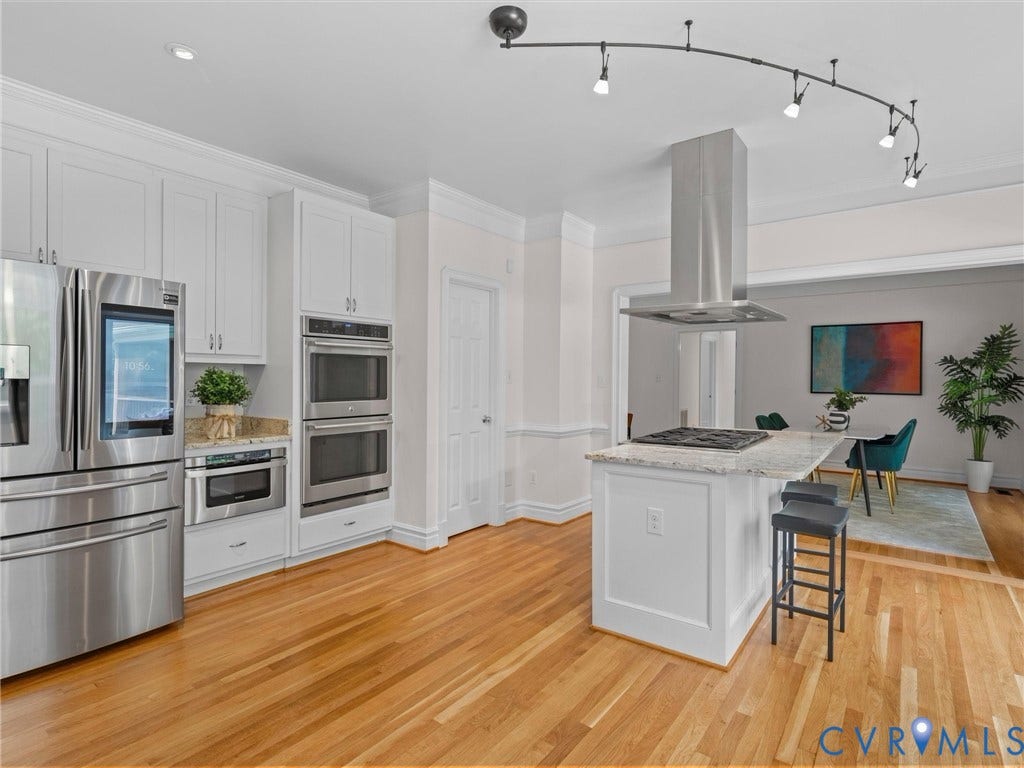 1700 Tigers Road, Manakin Sabot, VA 23103 All appliances convey. Door to walk-in pantry is next to the ovens.