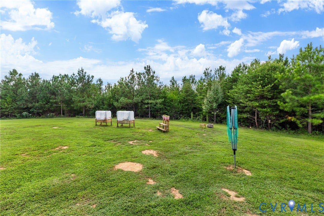 2927 Poorhouse Road, 522 Corridor, Goochland, VA 23063 Expansive grassy area bordered by mature trees