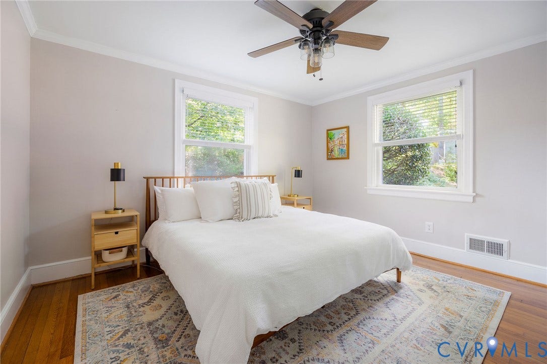 7433 Cherokee Road, Richmond, VA 23225 King-size bed pictured