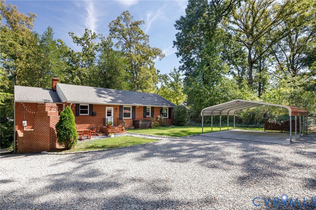 7433 Cherokee Road, Richmond, VA 23225 2-car Carport, plenty of space to turn around