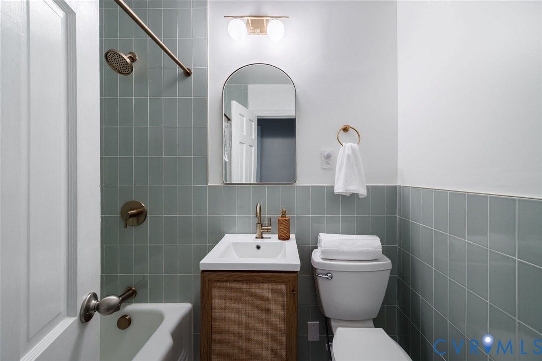 7433 Cherokee Road, Richmond, VA 23225 Full Hall Bathroom recently renovated