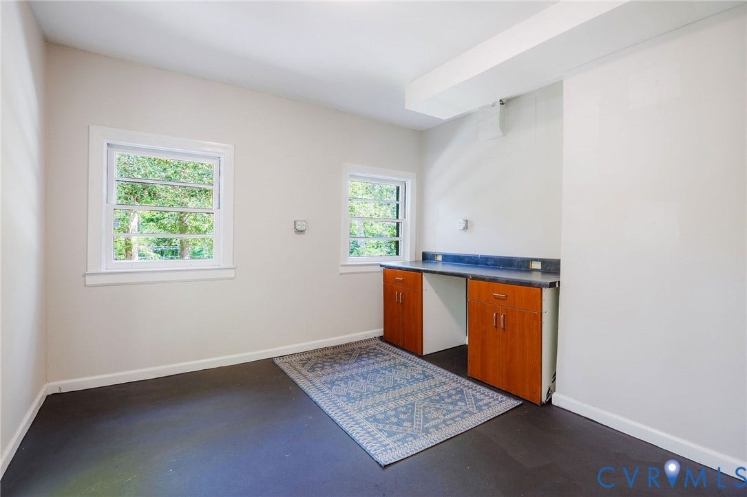 7433 Cherokee Road, Richmond, VA 23225 Lower Level Office or Craft Room, heated/cooled, exterior access