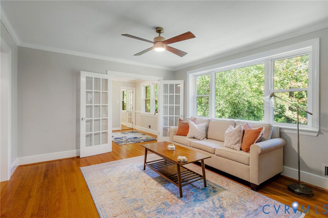 7433 Cherokee Road, Richmond, VA 23225 Big windows overlooking the lush yard