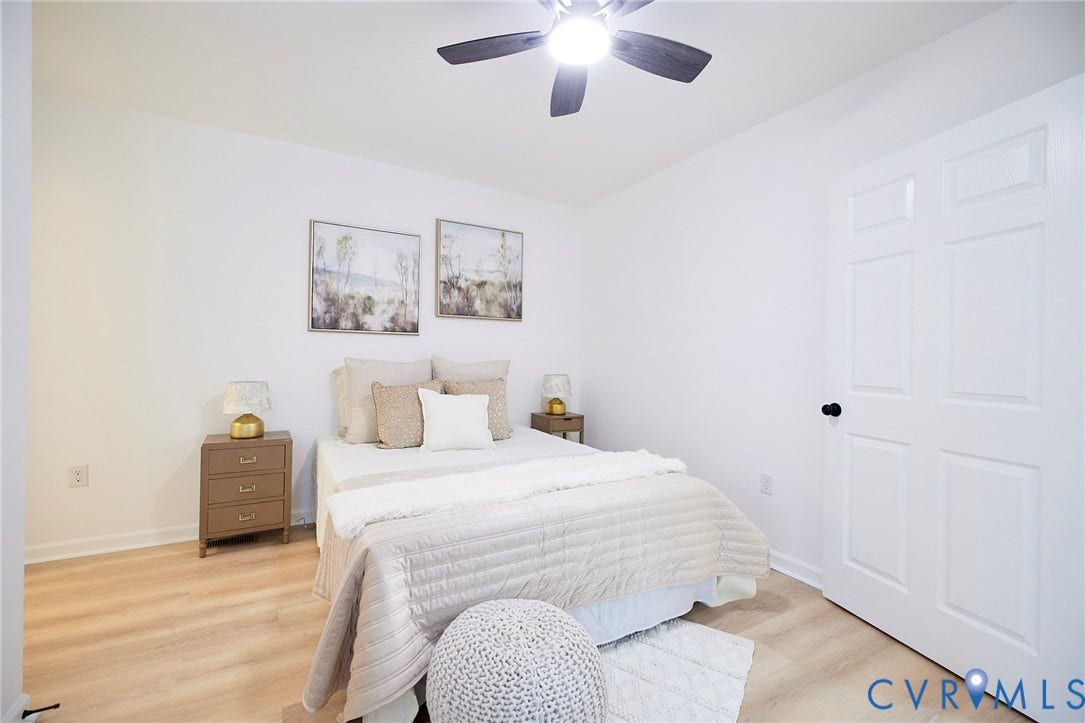 3103 Q St, Church Hill, Richmond, VA 23223 Recessed ceiling fan with integrated lighting