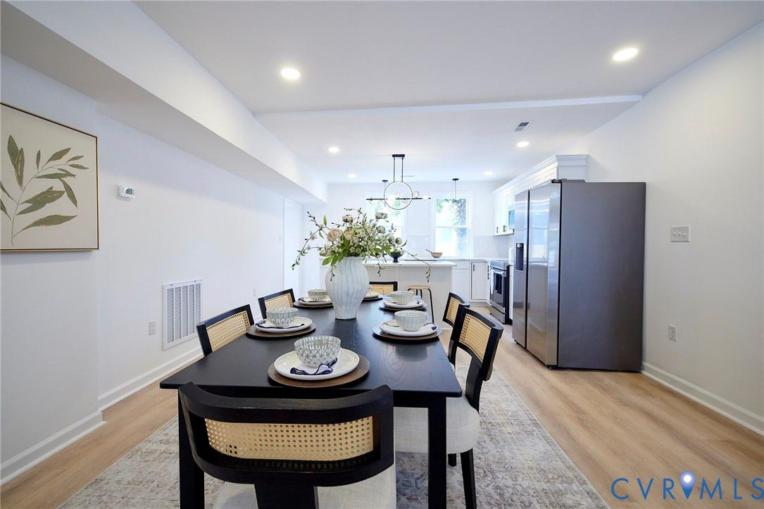 3103 Q St, Church Hill, Richmond, VA 23223 Recessed lighting, wood-finish flooring, and white walls