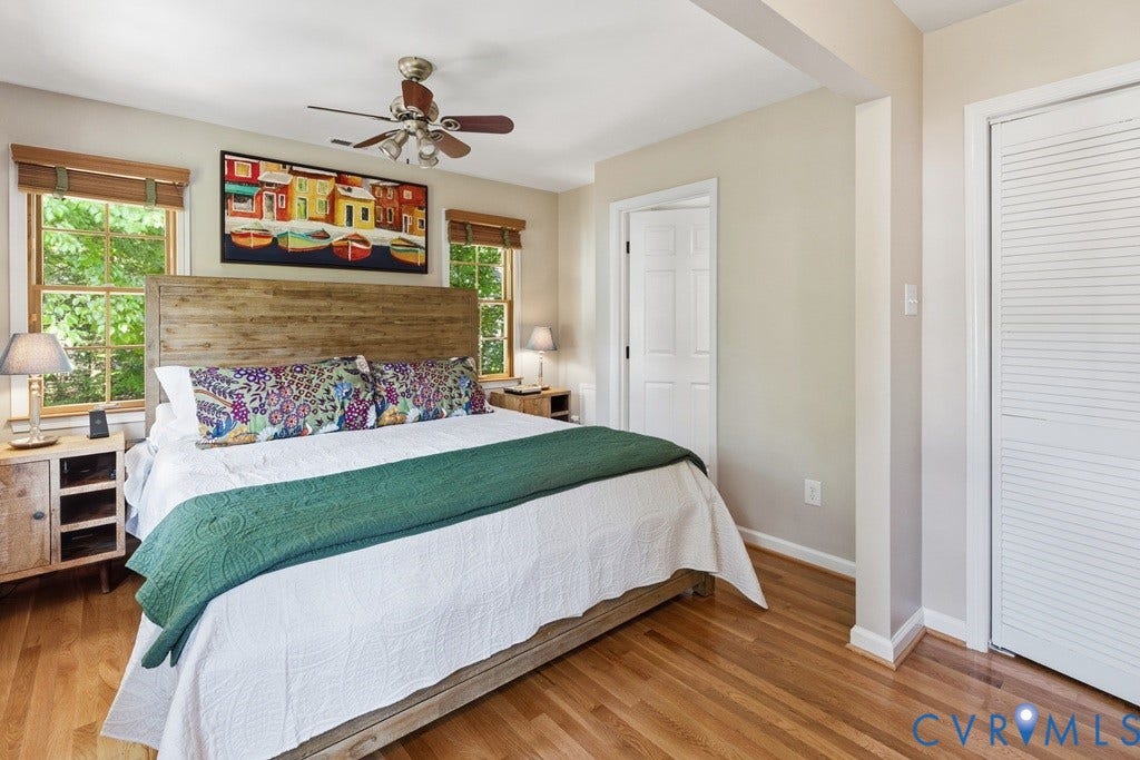 2416 Mountainbrook Drive, Crown Grant, Henrico, VA 23233 Hardwood flooring, recessed lighting, and a ceiling fan with integrated lighting