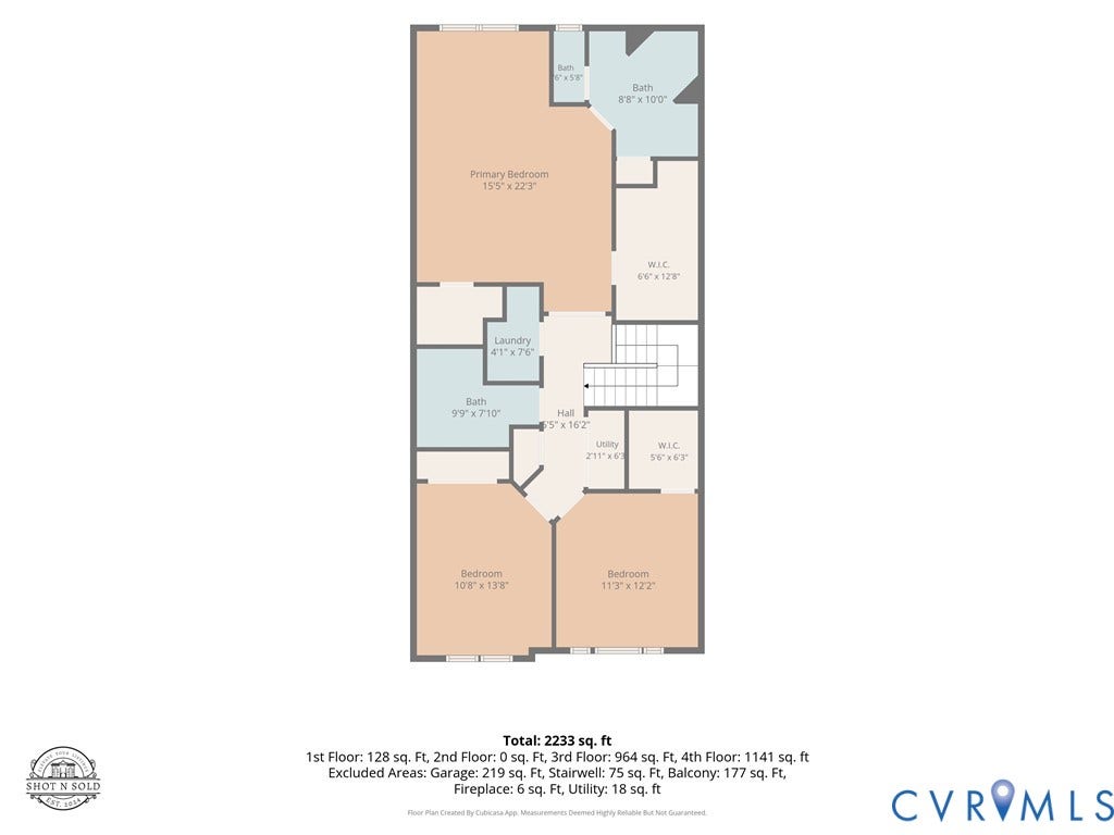 8045 Lake Laurel Lane, #B, Laurel Oak Condos, Glen Allen, VA 23060 Floor plan
