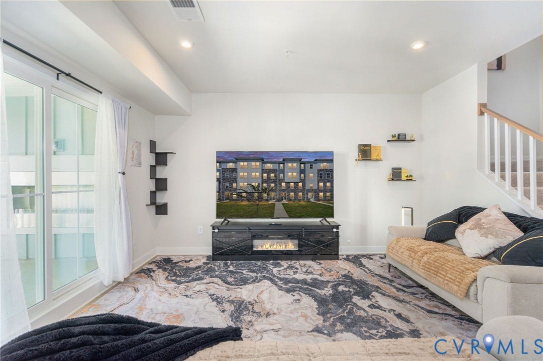 8045 Lake Laurel Lane, #B, Laurel Oak Condos, Glen Allen, VA 23060 White walls with recessed lighting