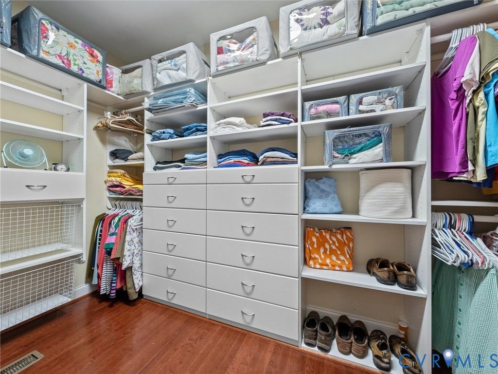 2901 Maple Grove West Lane, Maple Grove, Powhatan, VA 23139 Primary Closet with Closet System